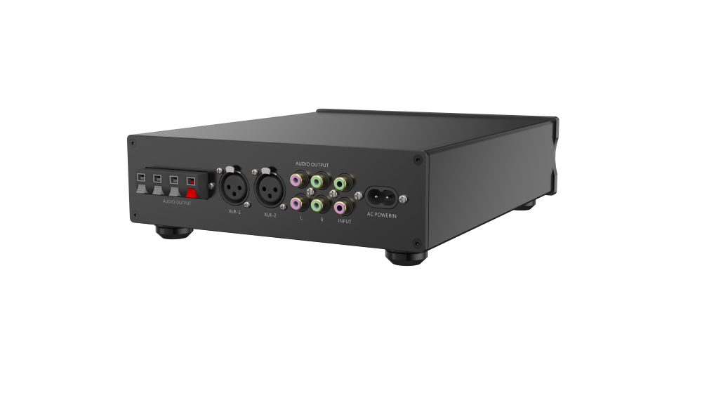 桌面DAC 解码器铝合金外壳后面板